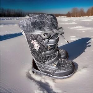 Girls’ U.S. Polo Assn. Winter Boots – Size 7C